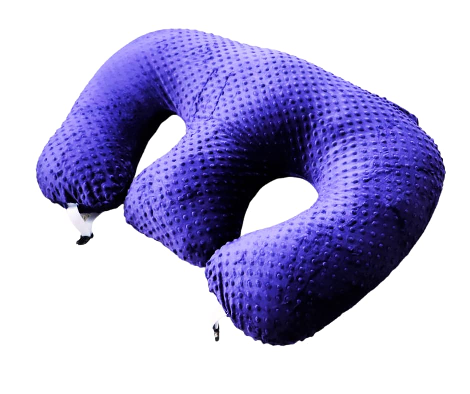 Image of Twin Z Nursing Pillow | Bottle- Breastfeeding | Plus Size Friendly- Purple