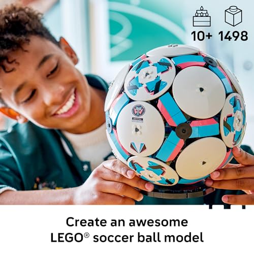 LEGO Editions Soccer Ball - Building Toy for Kids - Collectible Sports Decor for Boys & Girls, Ages 10+ - Includes Micro Stadium - Gift for Birthdays - 43019 - Image 2