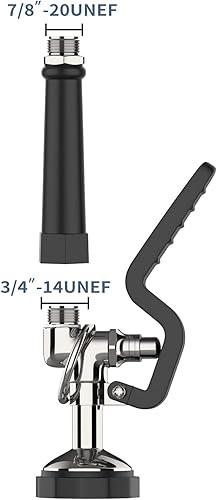 Miniatura 2 de Pulverizador de preenjuague para fregadero comercial, boquilla rociadora de 1.42 GPM con mango ergonómico, piezas de grifo comercial para fregadero