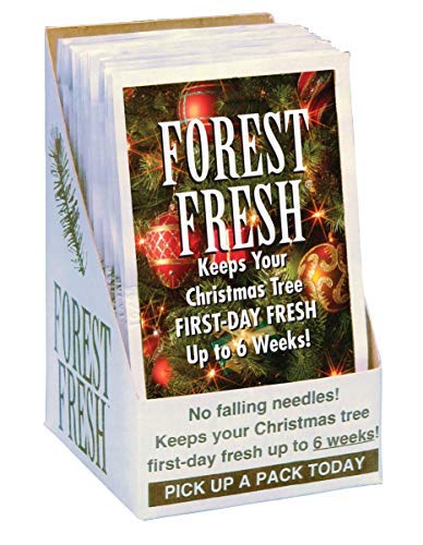 Forest Fresh Christmas Tree Preservative Tablets – Tree Water Additive for Live Fresh-Cut Trees – Retail Display Case for Tree Farms – Non-Toxic, Made in USA – 24 Pack (8 Tablets per Pack)