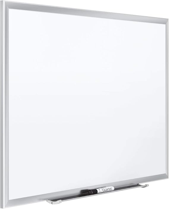 Quartet Porcelain Whiteboard, 5' x 3' White Board