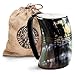 Norse Tradesman Genuine Viking Drinking Horn Mug - 100% Natural Beer Horn Tankard w/Ring Engravings |"The Eternal", Polished, X-Large
