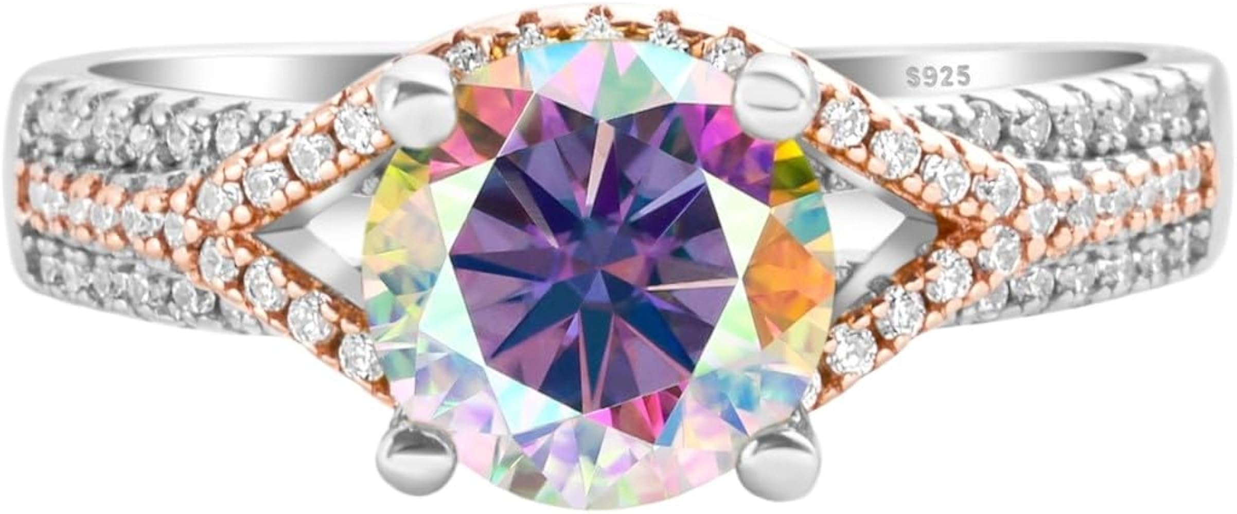 Amazon.co.jp: LOEXZAH 2カラット モアッサナイトリング レディース