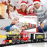 Doloowee Train Sets, Train Toy for 3 4 5 6 7 8 Year Old Boys Girls, Vintage Steam Train with Light & Sounds, Alloy Locomotive, 5 Carriages, 20PCS Track Accessories - Image 7