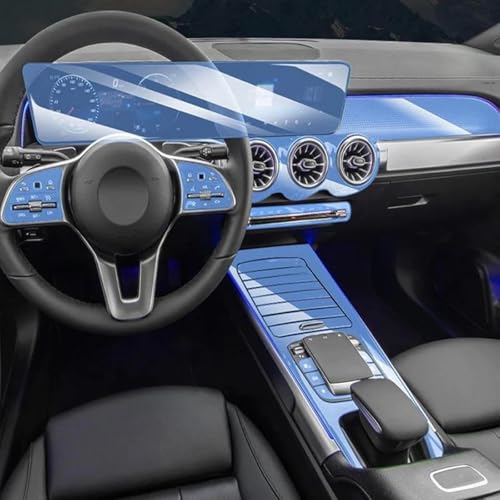 Film protection TPU Mercedes évite rayures console centrale tableau bord