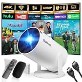 Vidéoprojecteur 2026 Upgraded Supporte 4K 1080P WiFi 6 Bluetooth 5.2