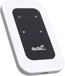 Portátil 4G/5G Wifi Hotspot Device de 300 Mbps Hotspot Móvel de Alta Velocidade para Viagens, Suporta 10 Dispositivos, Slot para Cartão SIM, Plug & Play Wi Fi Portátil Rot
