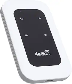 Tangxi Hotspot Móvel Portátil 4G/5G, Roteador Sem Fio Modem 5G Com Slot para Cartão SIM, 300 Mbps de Alta Velocidade, 10 Dispositivos Conectados, Bateria de 2100mAh, Dispositivo Wi -Fi