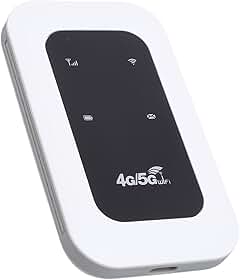 Tangxi Hotspot Móvel Portátil 4G/5G, Roteador Sem Fio Modem 5G Com Slot para Cartão SIM, 300 Mbps de Alta Velocidade, 10 Dispositivos Conectados, Bateria de 2100mAh, Dispositivo Wi -Fi