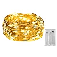 Dalugo Lichterkette Batterie, 3m 30 LED Warmweiß außen Lichterketten für Weihnachten, Schlafzimmer, Party, Hochzeit – Ansicht 1