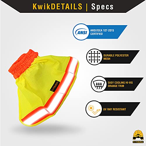 KwikSafety - Charlotte, NC - Turtle Shell Vest KIT [10 Vents] Standard Cap ANSI Hard Hat, Safety Glasses, Vests, Tool Lanyard, Sunshade, Sweatband, Earplugs Construction Gear, Type1, Class C/White - Thumbnail 5