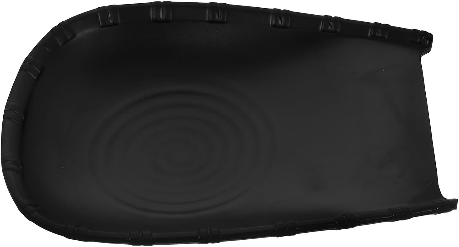 Black Frosted 9-inch Japanese Style Sushi Plate and Decorative Restaurant Sushi Tray for Home and Dining Serving