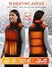 TODWARM Beheizbare Weste Damen mit Powerbank, 15 Heizzonen Heizweste Damen Fleece Leicht Wärmeweste für Camping Wandern Jagen Trekking Angeln Outdoor Aktivitäten Beheizte Weste Schwarze M