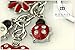 Z395E MONNEL Crystal Red Style Ladybug Heart Lily Charms Key Ring Keychain