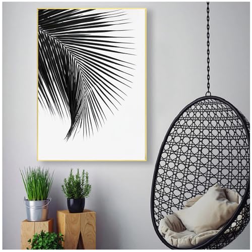 Pintura minimalista de palmeras para decorar el dormitorio y la cocina nórdica 5