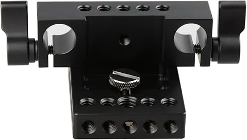 Miniatura 7 de CAMVATE Placa base de cámara con bloque de riel de 0.591 in para sistema de soporte de riel de varilla de 0.591 in - 1236