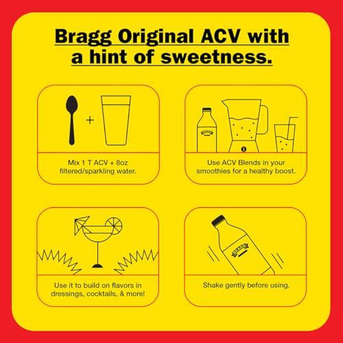 Bragg Organic Apple Cider Vinegar Honey Blend with the Mother - 16 fl oz - Raw and Unfiltered - Thumbnail 5