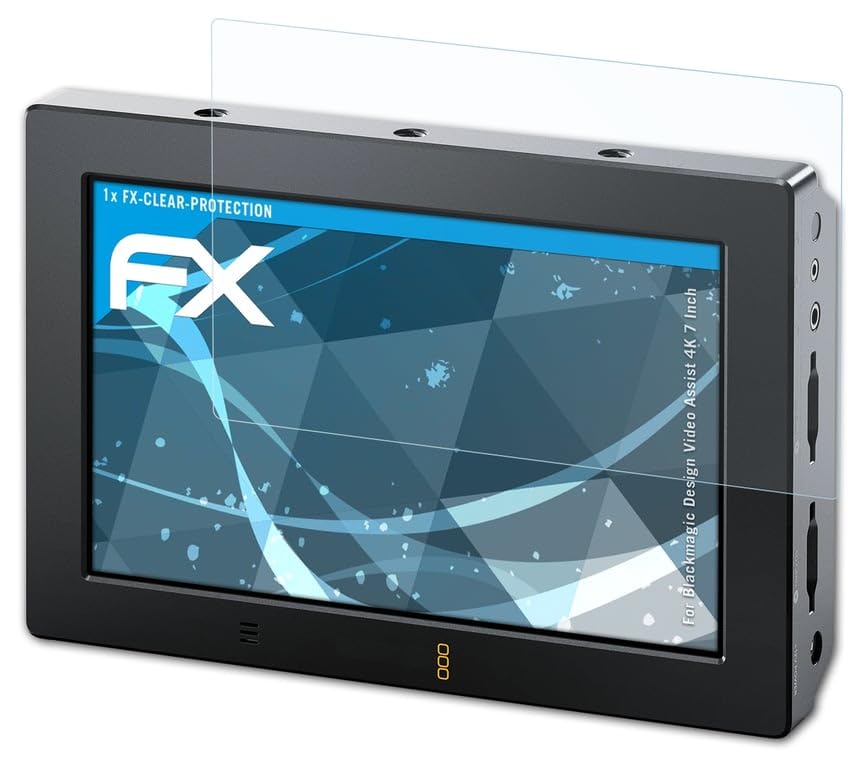 atFoliX Screen Protection Film compatible with Blackmagic Design Video Assist 4K 7 Inch Screen Protector, ultra-clear FX Protective Film