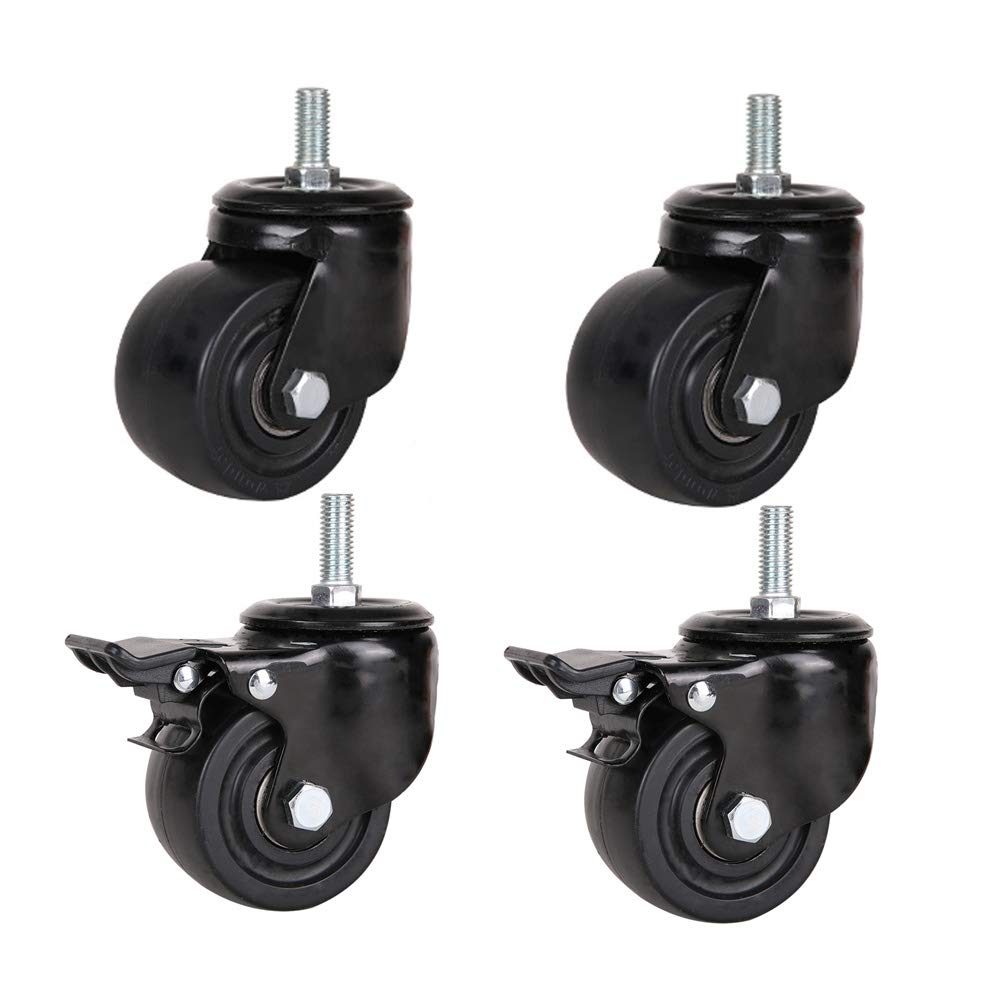 Roulettes pour meubles pivotantes en nylon robuste charge 300 kg 1.5 pouce
