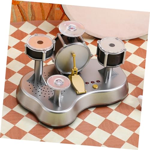 Mini batería de dedo Abaodam con luz LED y percusión táctil para niños 6