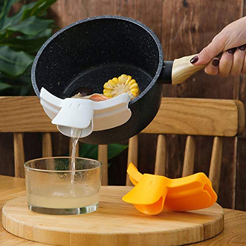 Passoire À Clipser, Égouttoir À Casseroles En Silicone Fixez La Passoire À La Casserole Pour Égoutter Vos Aliments, Passoire Alimentaire Aide Verseur Pour Casseroles Avec Bec Pour Spaghettis Légumes