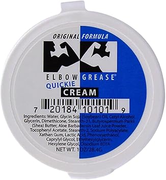 Elbow Grease Original Massage Quickie Cream Unscented, 1oz A Rich, Smooth and Effective Therapeutic & Personal Massage