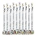 Produktbild Relaxdays 10 x Party Popper 80 cm im Konfettikanonen Set, Konfetti Bombe für Hochzeit und Geburtstag, Konfetti Shooter 6-8 m Effekthöhe, bunt metallic