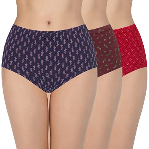 Image of Amante Inner Elastic Cotton Full Brief Panty Pack- Pack of 3