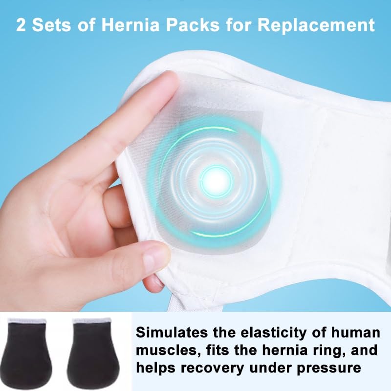 2 Pcs Faja Médica para Hernia, Soporte Ajustable, Pequeña miniatura 3