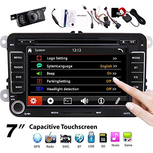 Double Din Car Stereo GPS Navigation 7 inch 2 Din Autoradio for VW