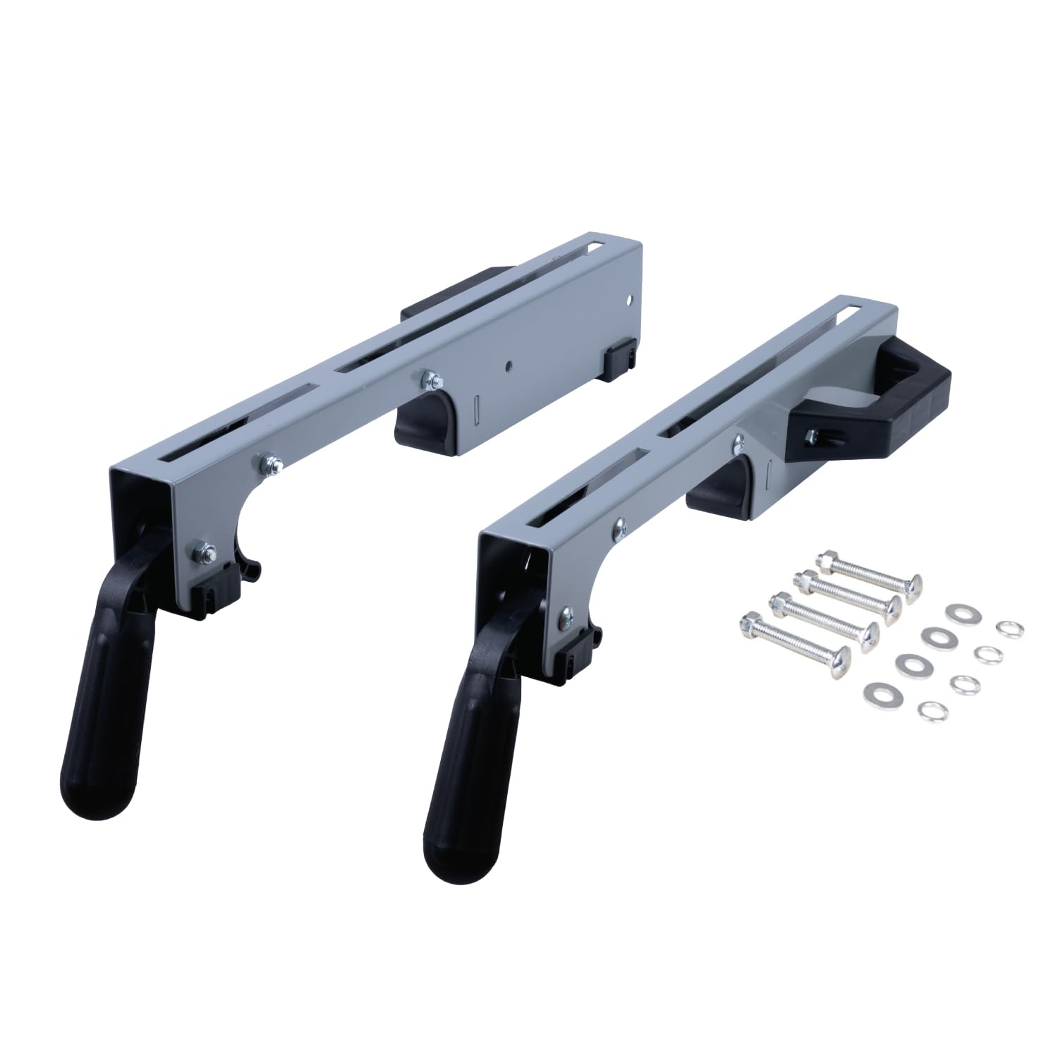 POWERTEC MT4000MBA Miter Saw Stand Mounting Brackets, Set of 2, Fits Ryobi, Black and Decker, Craftsman, and Kobalt Miter Saw Stand