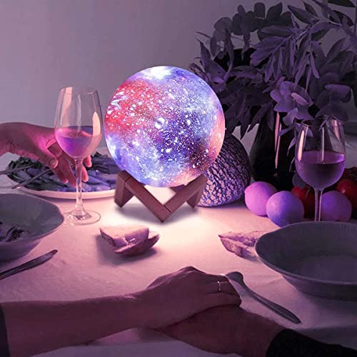 Image of Desidiya 3D 7 Color Changing Galaxy Rechargeable for Bedroom for Adults and Kids Home Room Beautiful Indoor Lighting - 15CM (Pack of 1)