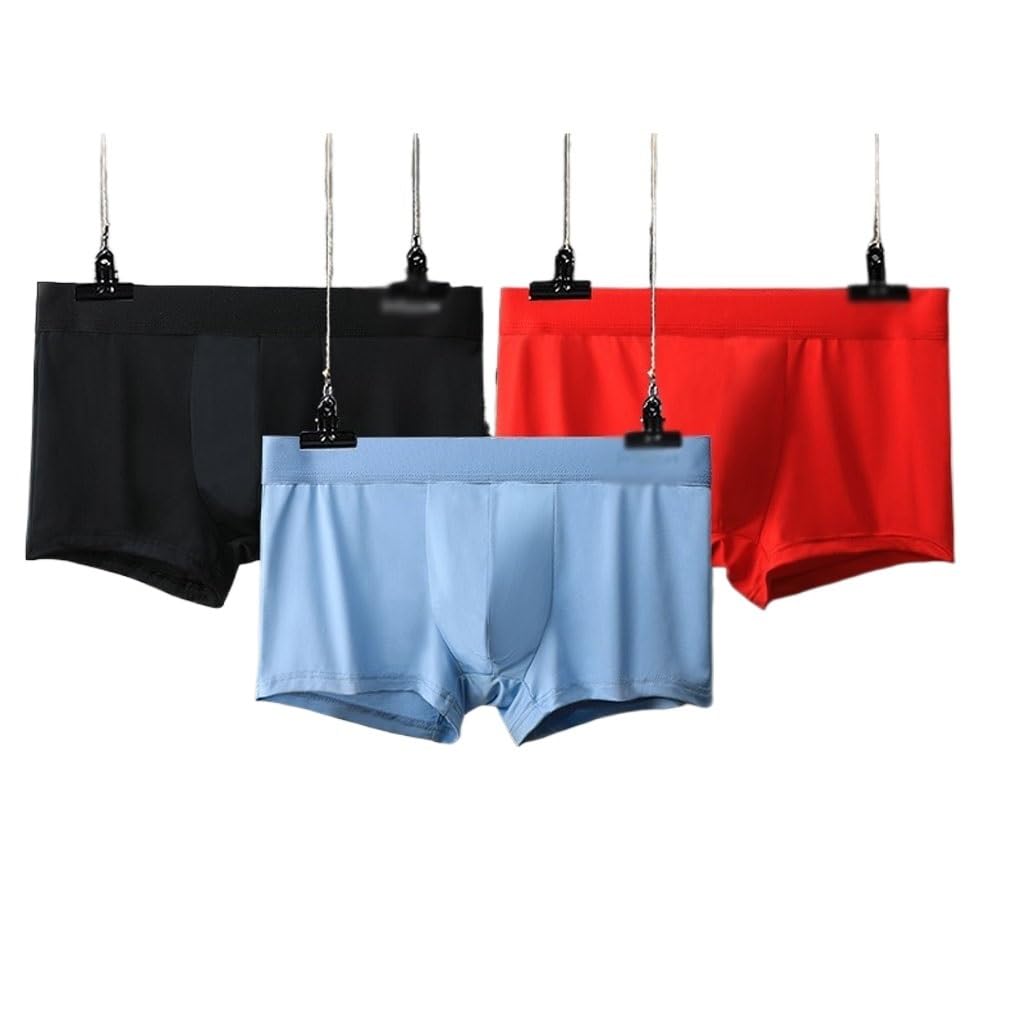 Boxer en soie glacée anti-irritation sous-vêtements confortables 3XL