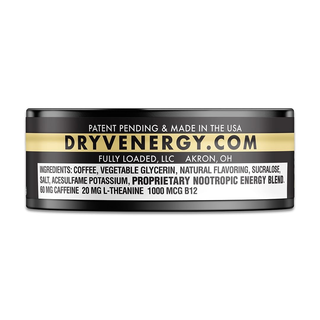 Dryv Energy Pouches - 5 Pack Vanilla Pouches