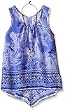 Beautees Girls' Printed Tank Top and Necklace