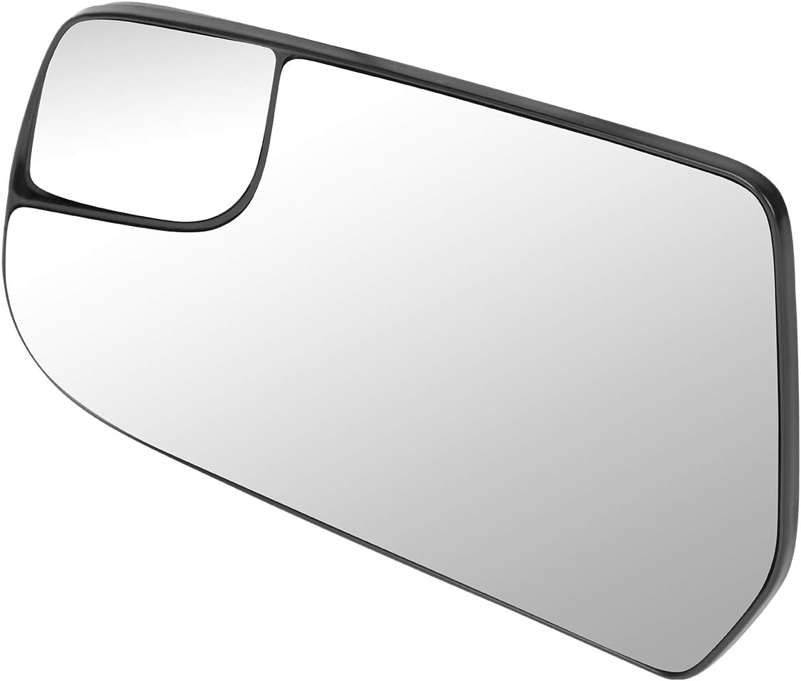 DNA Motoring OEM-MG-0302 22906955 OE Style Left Side Mirror Glass w/Spotter Compatible with 2010-2017 Equinox/Terrain