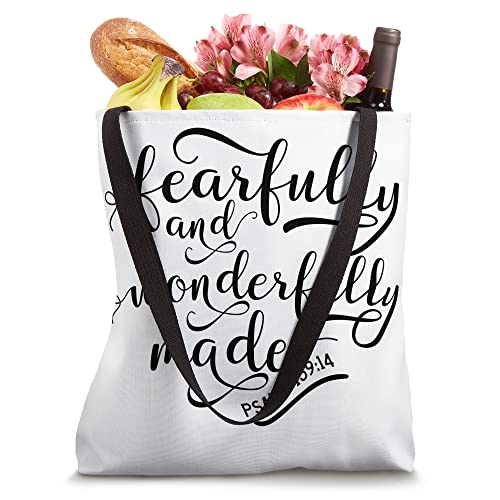 Bolsa Tote Scripture Psalm 139:14 miniatura 4