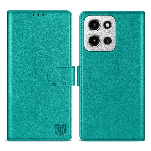 Étui de protection à rabat en cuir Moto G 5G 2025 style minimaliste