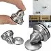 F-ber 4 Sets Stainless Steel Speaker Spike Shockproof 28-32mm Adjustable Isolation Feet Stand Cone Pad for Turntable Amplifier CD DAC Recorder with 3M Adhesive