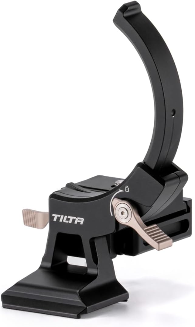 Tilta Adjustable Vertical Camera Support Bracket for Small Cameras | Arca Quick Release Plate | Universal 1/4"-20 Screw | Lightweight Aluminum Alloy | Horizontal & Vertical Configurations (Black)