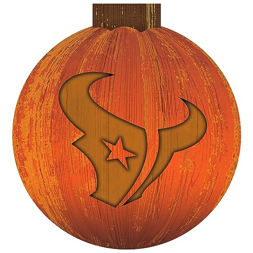 Houston Texans 12'' Pumpkin Sign