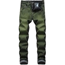 Men's Stretch Slim Fit Jeans Ripped Skinny Biker Pants