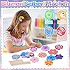 Bastelset Kinder ab 6-4-5 Jahre Basteln Mädchen 8 10 6 5 7 Jahre, Geschenke für Mädchen Spielzeug 5-12 Jahre Kindergeburtstag Blumen Bastelkoffer Blumenstrauß mit Pailletten Kreativ Set für Kinder #1