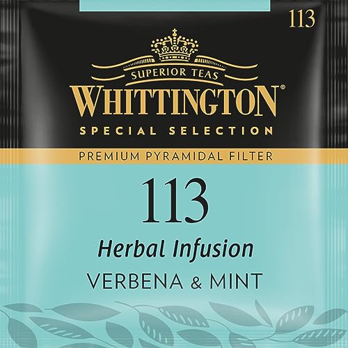 Whittington Tea Premium Pyramidale Filter Herbal Infusion Verbena & Mint 113