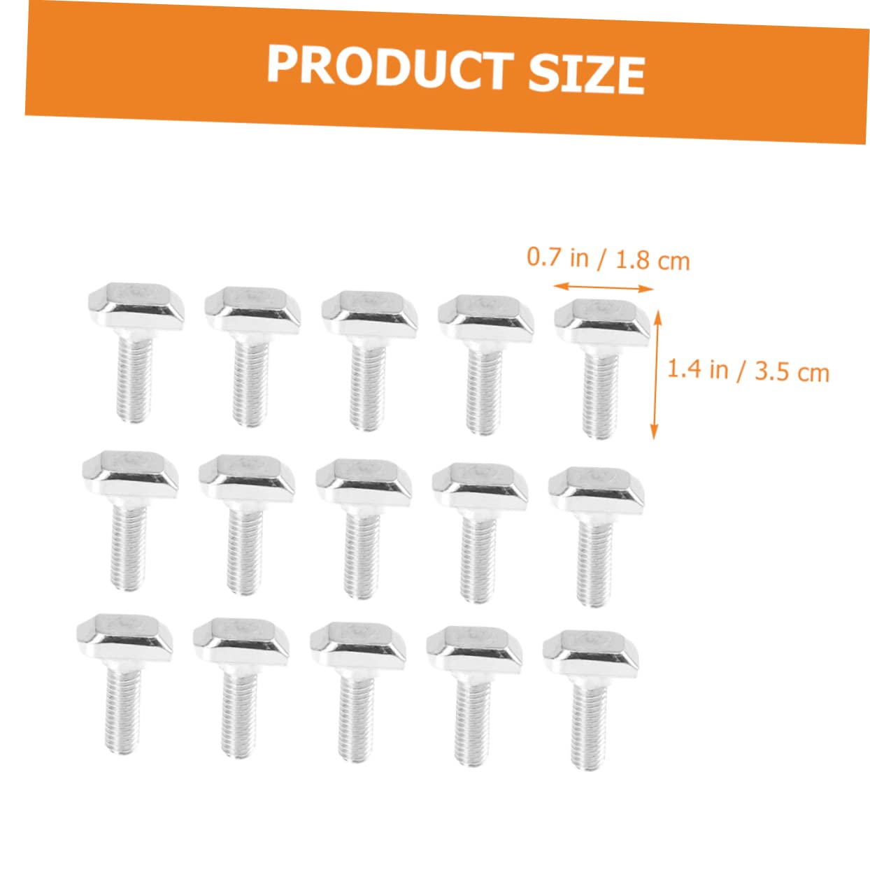 50pcs M8 T Slot Bolts Carbon Steel for Aluminum T Slots