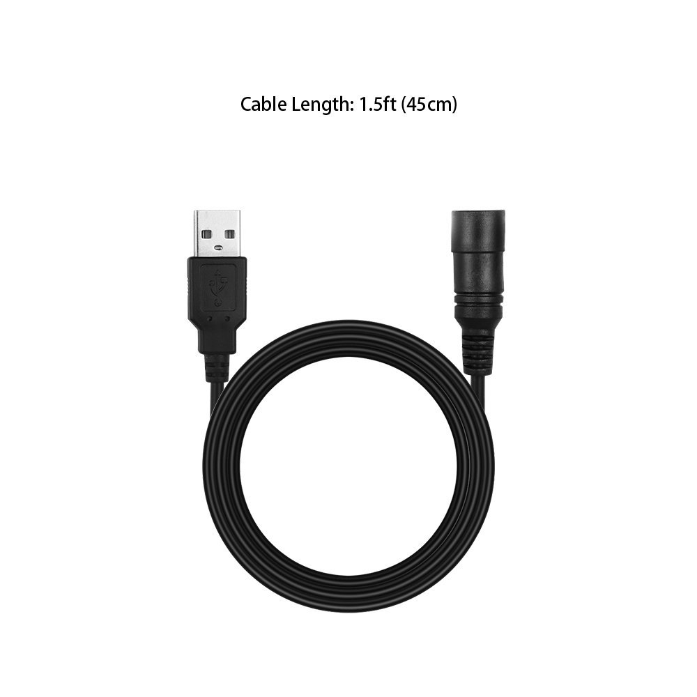 🛒 Flаѕh Sаlе Electop USB 2.0 Male to DC 5.5x2.1mm Female DC Power Extension Adapter Cable