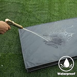   Outdoor-All-Weather-Dog-Bed-Waterproof-Dog-Bed-for-Medium-Dogs-Orthopedic-Egg-Foam-Pet-Bed-with-Washable-and-Removable-Oxford-Cooling-Cover-Grey