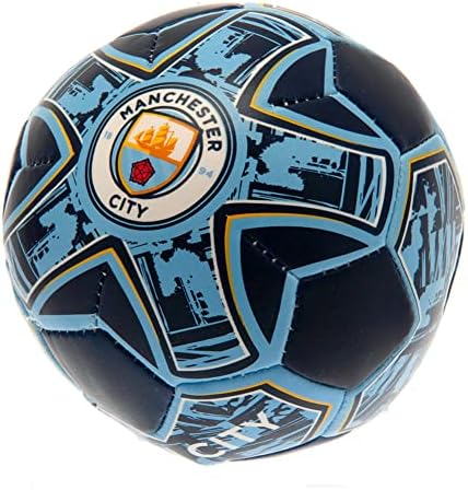 Manchester City FC Mini Football (4in) (Sky Blue/White)