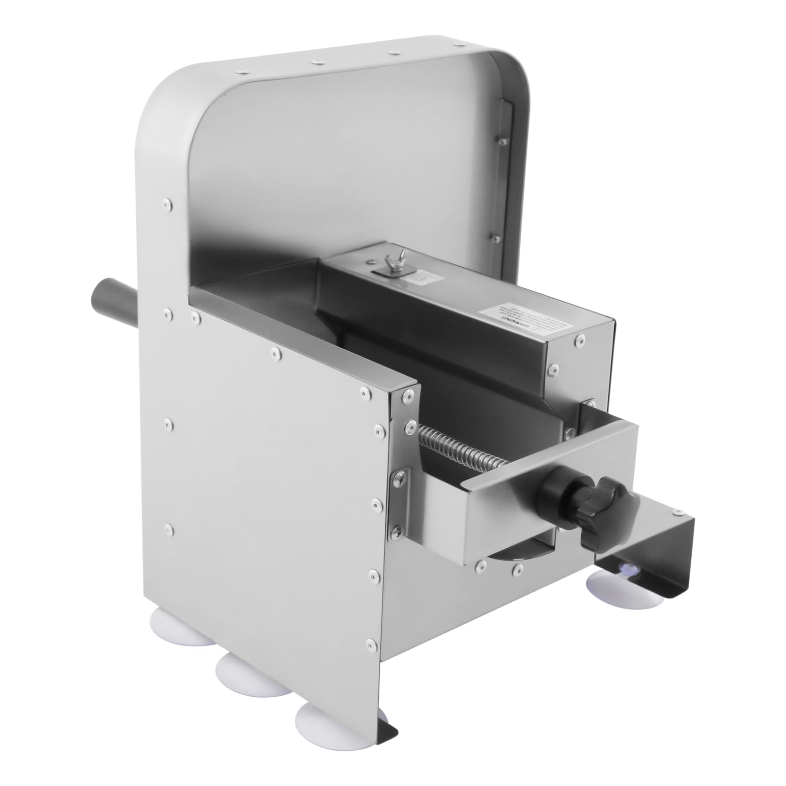 Cortador manual de verduras de mesa, cortador de verduras de acero inoxidable, 1-10 mm ajustable, cortador de frutas profesional para restaurantes, cafeterías y hoteles, 25 x 32,2 x 27 cm