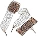 Holibanna 2pcs Leopard Print Shoelaces Wide Flat Ribbon Replacement for Sneakers Material Versatile Shoe Strap for Adults Fashionable Cheetah Pattern Laces